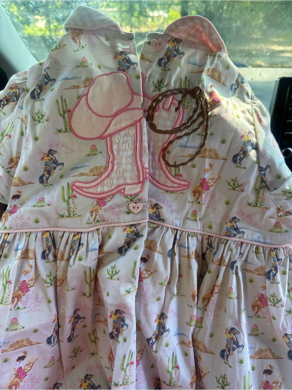 Cowgirl Embroidered Dress with Hat & Boots 12 girls $78  new
